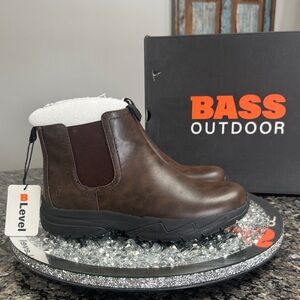 Bass Outdoor men’s field Chelsea Brown Ankle Boots NEW 9